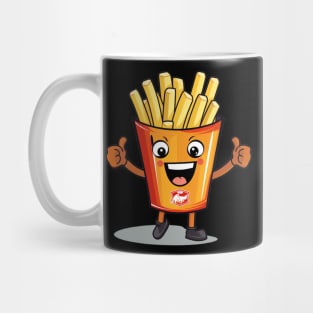 kawaii french fries T-Shirt cute ,potatofood ,funny Mug